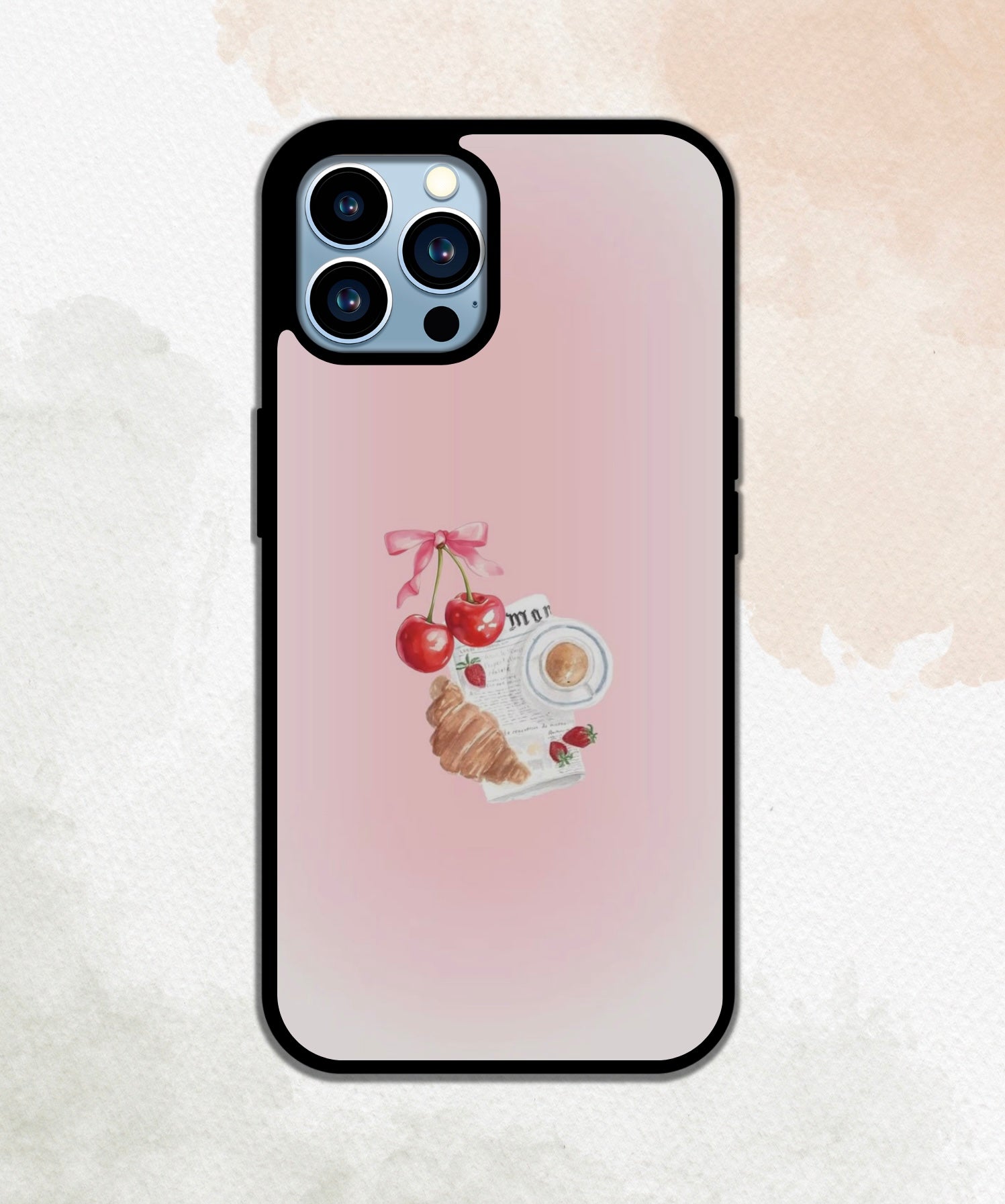 Cherry Croissant Phone Case