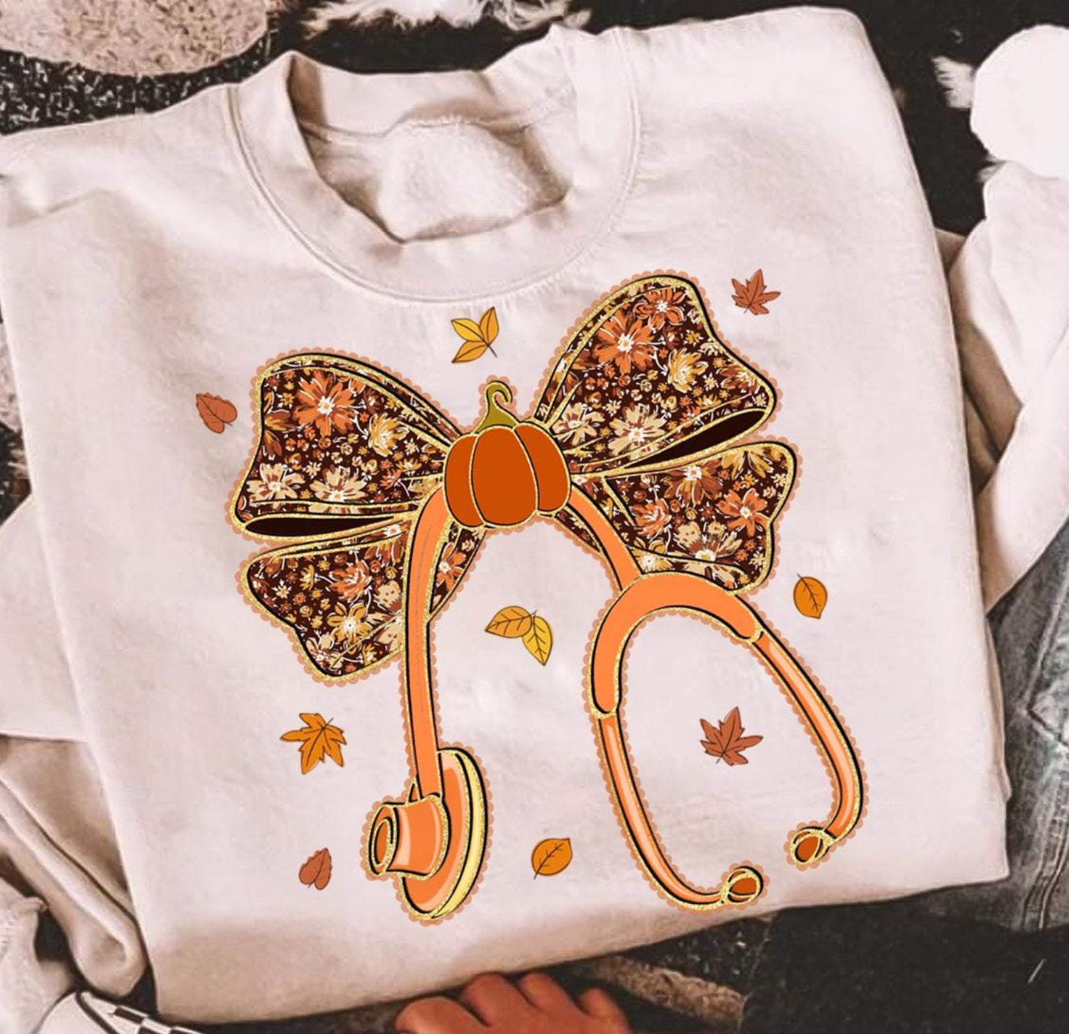 Sparkle Pumpkin Stethoscope