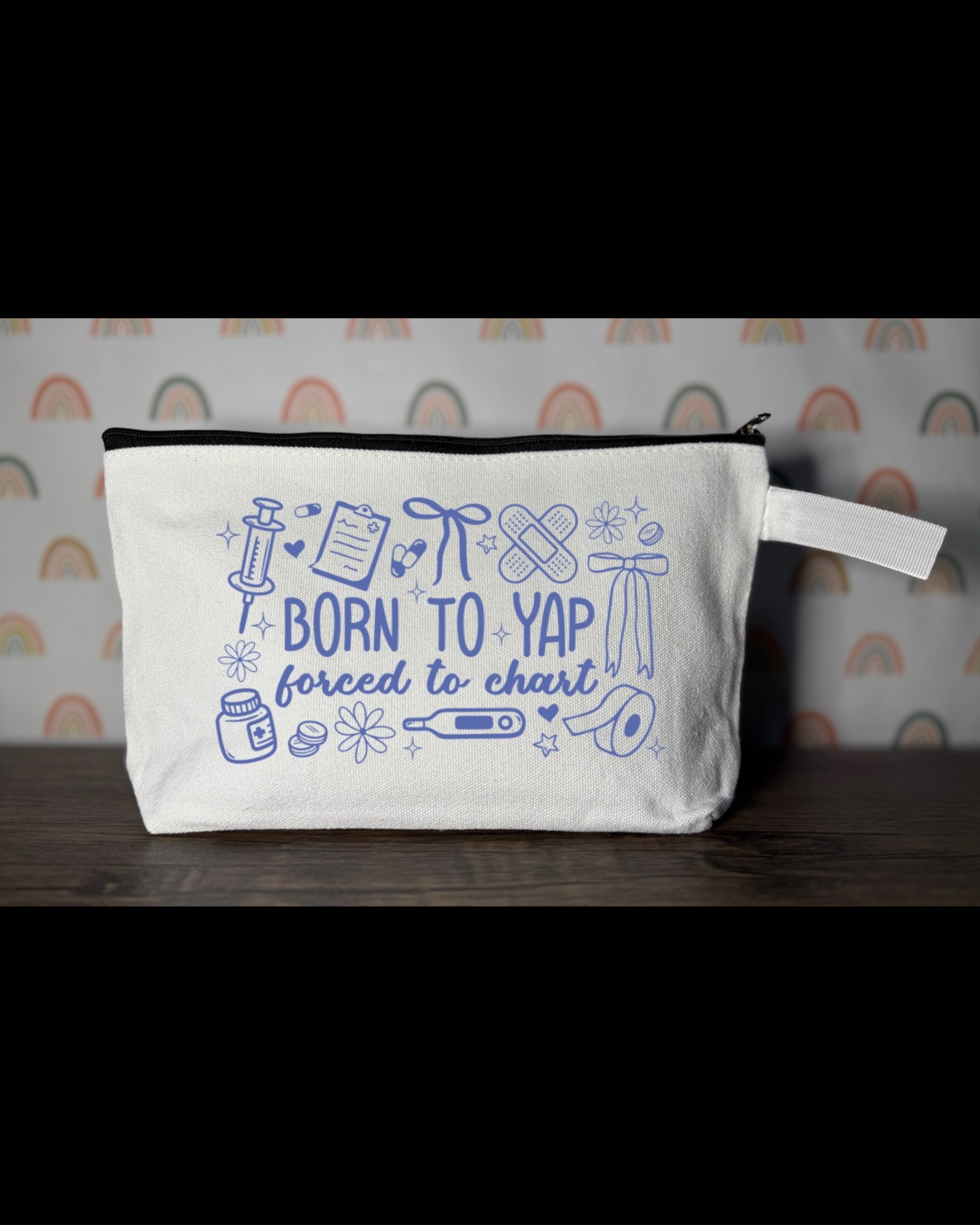 Born To Yap Forced To Chart Pouch