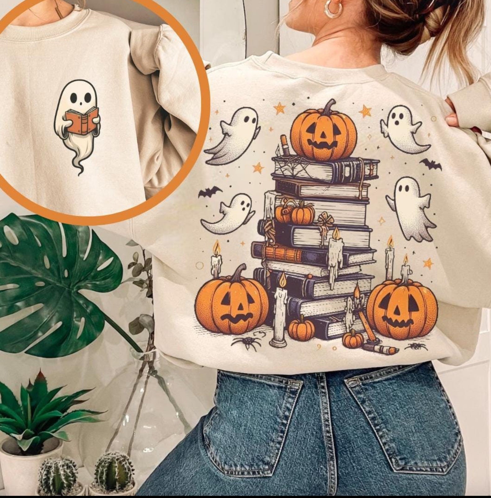 Stack Of Books (Front & Back)