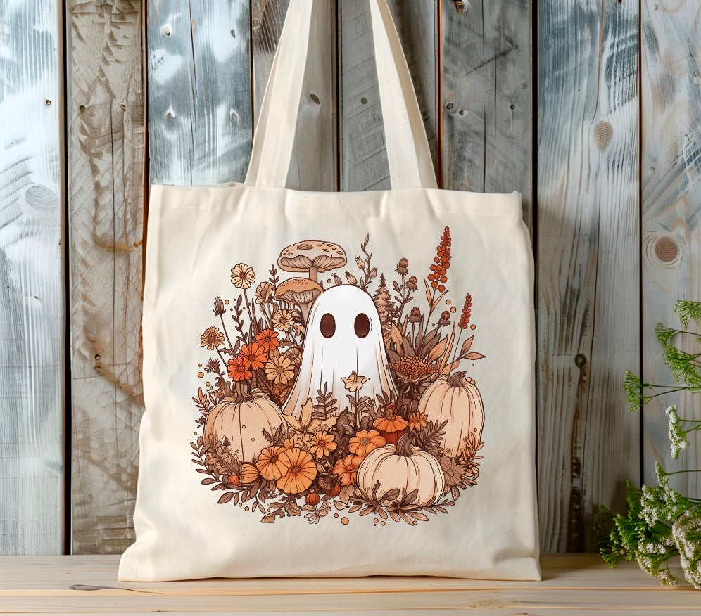 Fall Ghost Tote