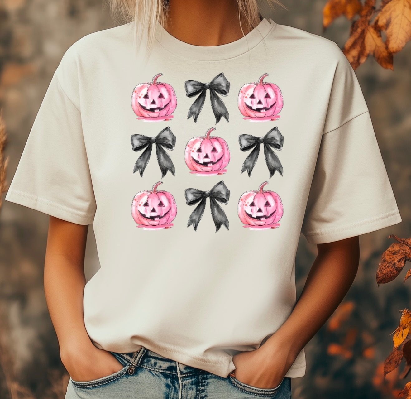 Pink Pumpkins & Bows