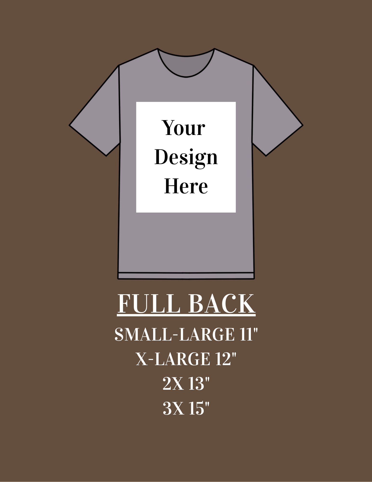 Custom Design - BACK ONLY